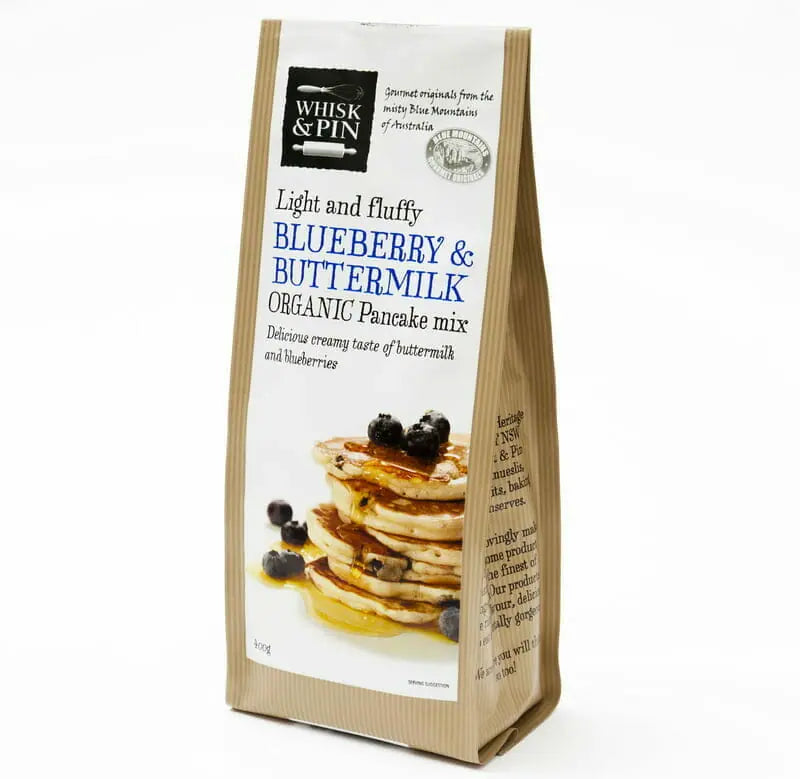 Whisk & Pin Blueberry & Buttermilk Organic Pancake Mix 400g