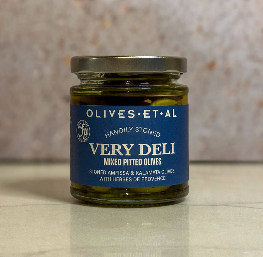 Very Deli Herbed Pitted Olives for Hampers & Gifting