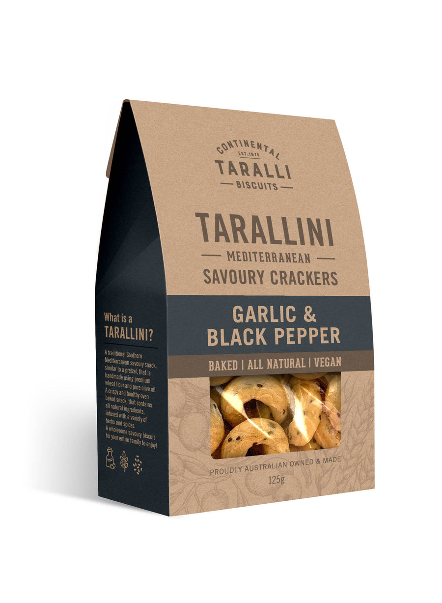 TARALLINI - Garlic & Black Pepper (125g)