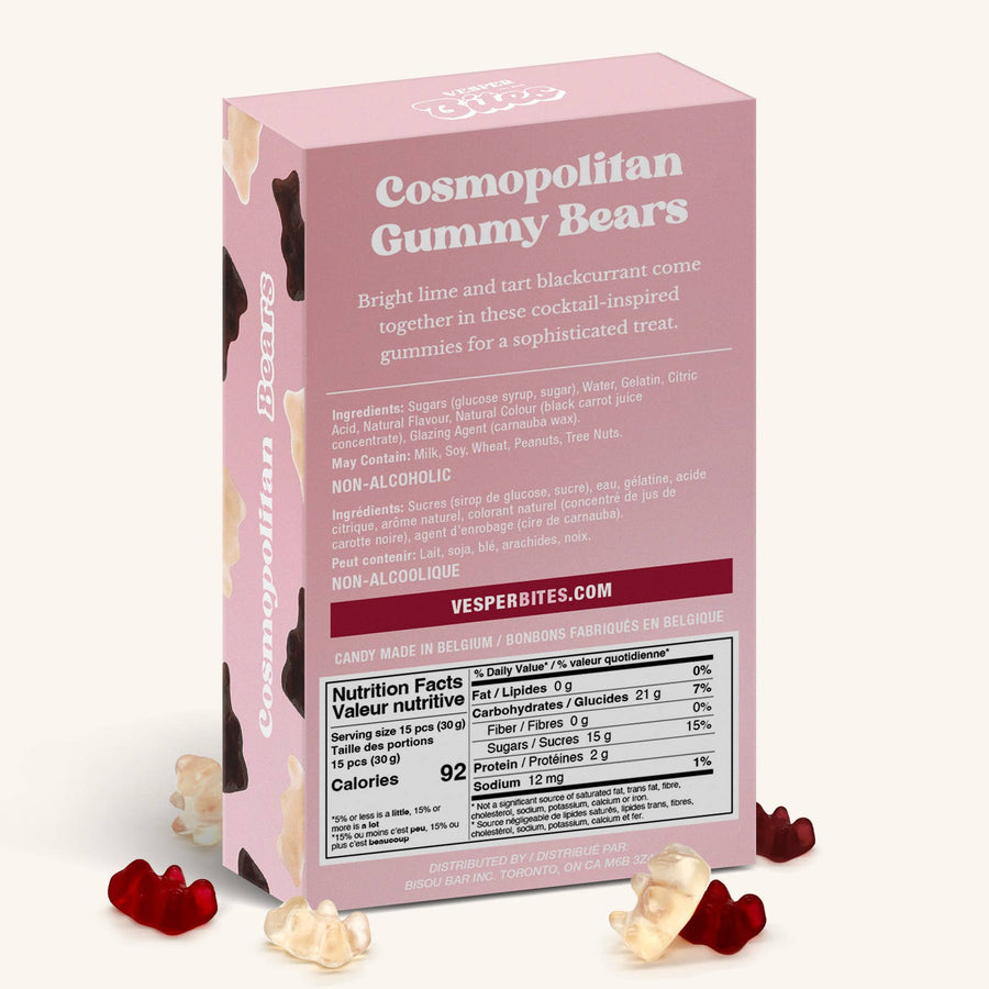 Vesper Bites - Cosmo Bears Gummies, Chewy Candies, Alcohol-Free