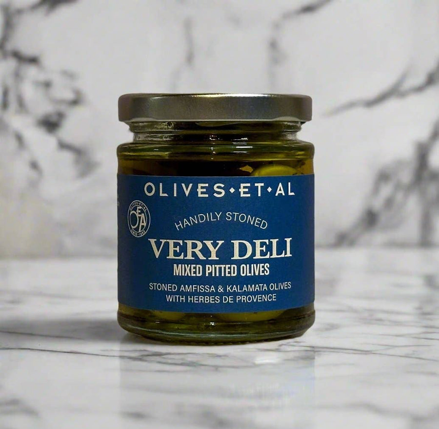 Very Deli Herbed Pitted Olives for Hampers & Gifting