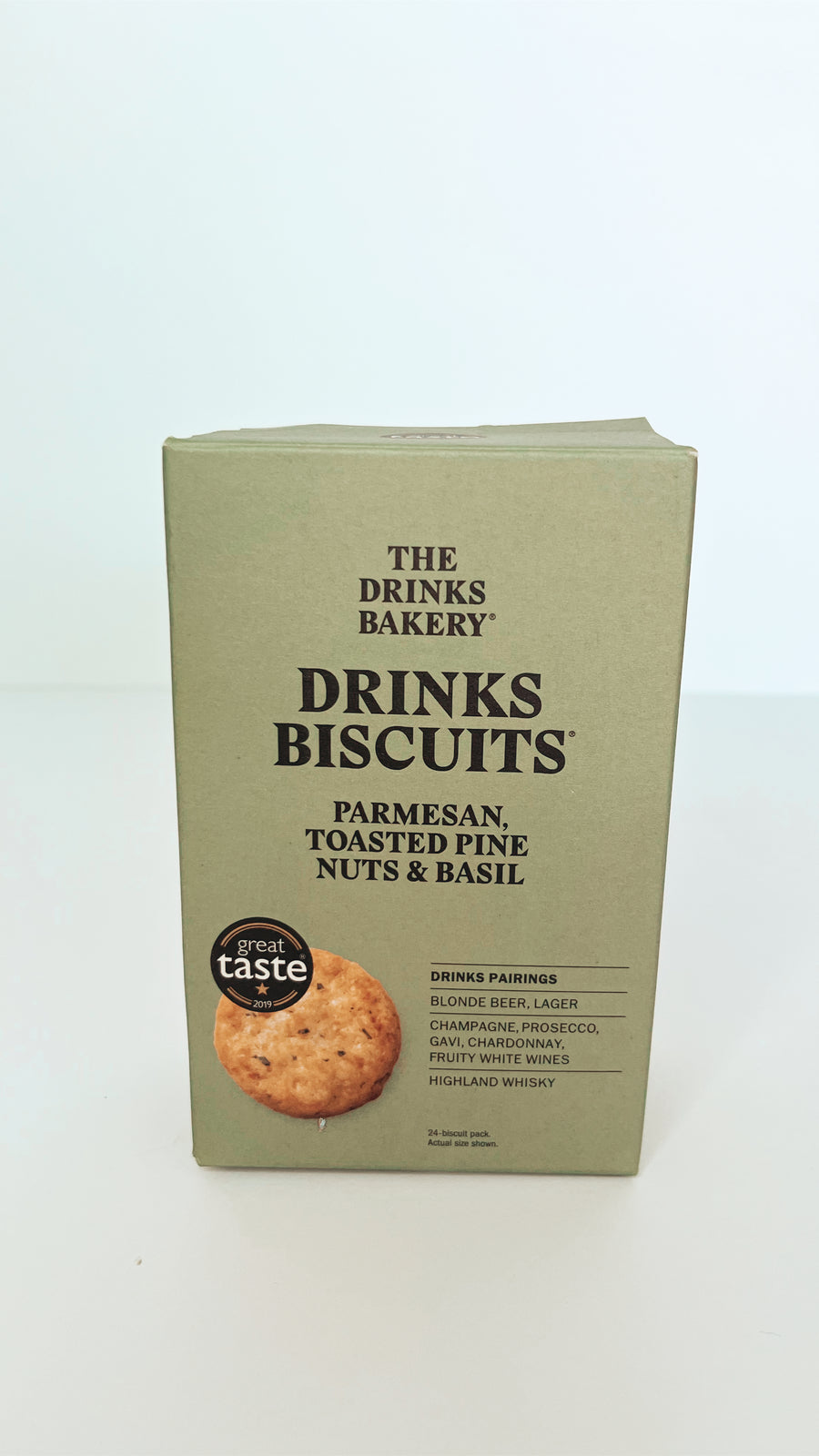 THE DRINKS BAKERY - DRINKS BISCUITS - Parmesan, Toasted Pinenuts & Basil