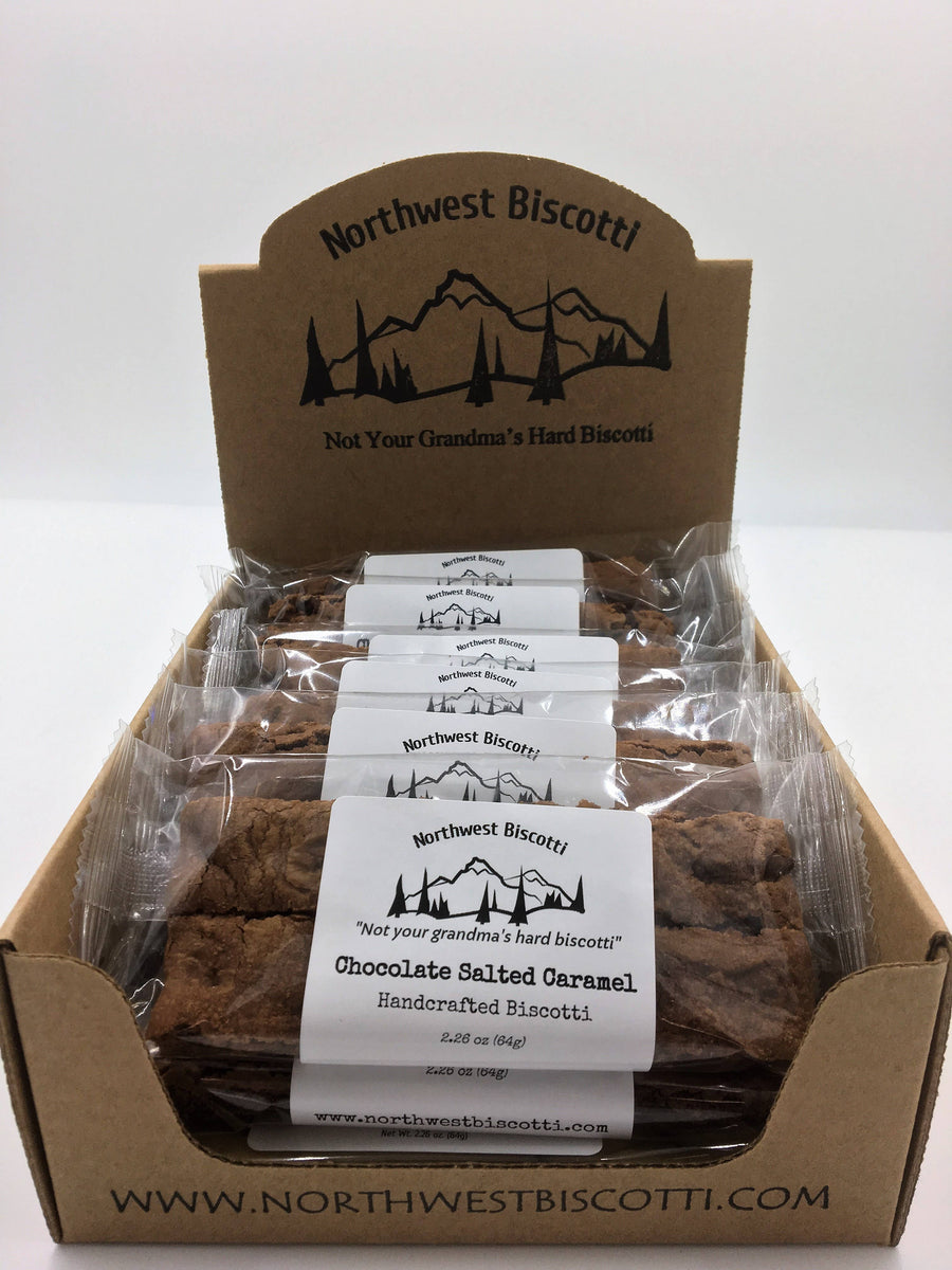 NORTHWEST BISCOTTI - Chocolate Salted Caramel Biscotti