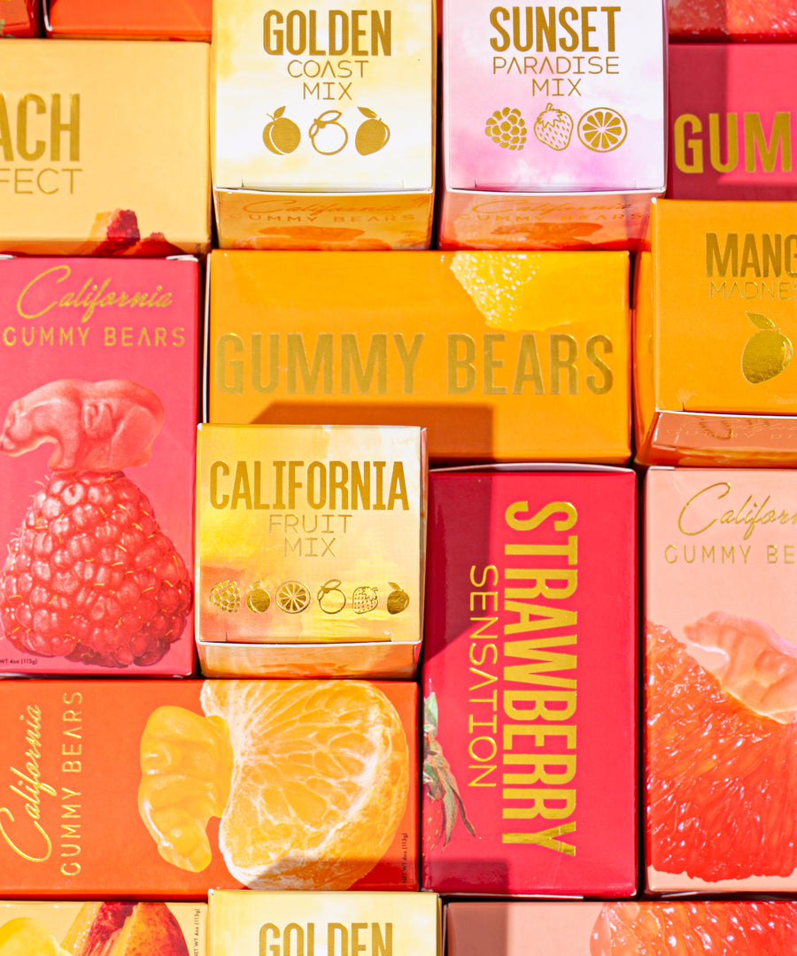 CALIFORNIA GUMMY BEARS - SUNSET PARADISE MIX - Gummy Bears - Real Fruit